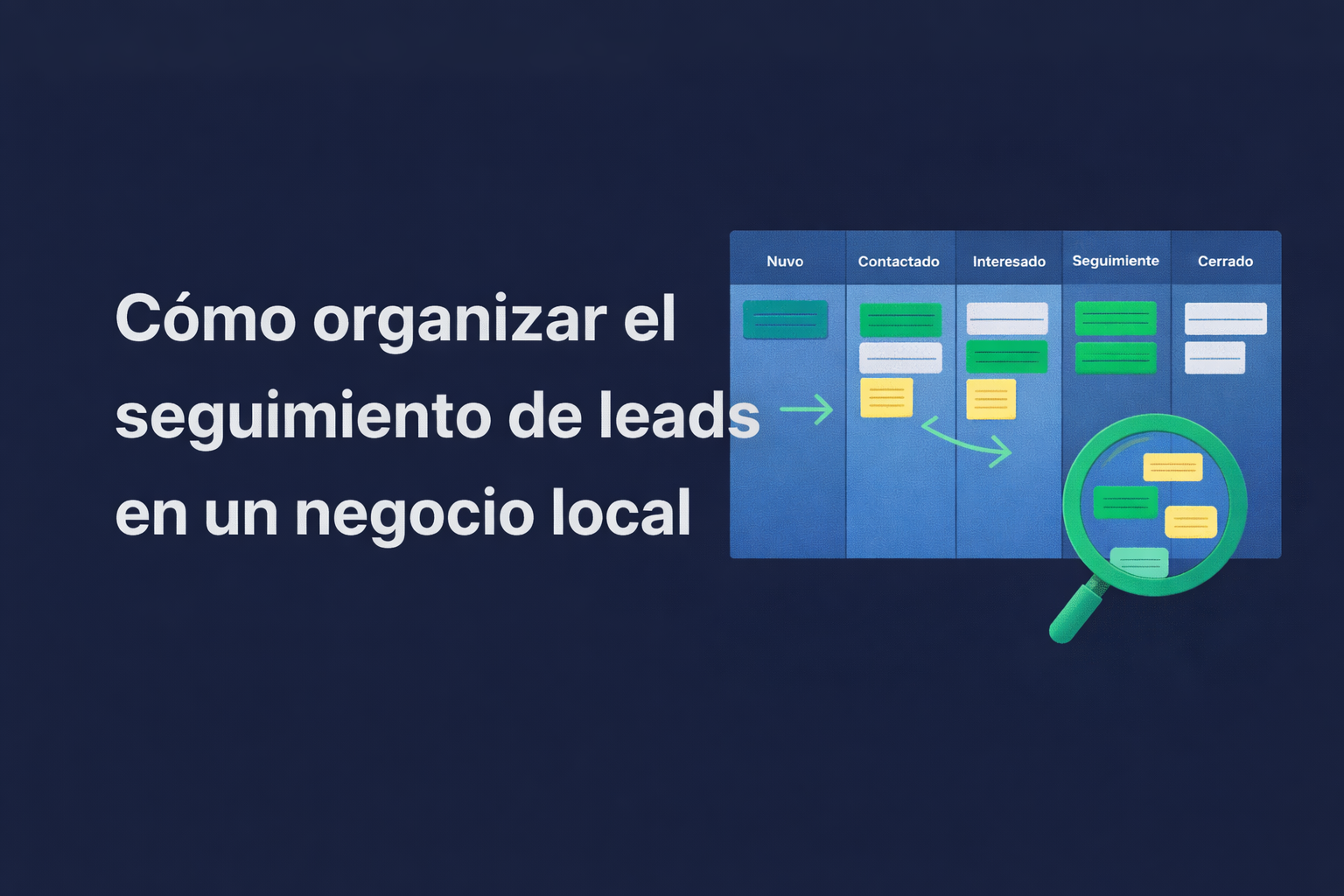 Cómo organizar el seguimiento de leads en un negocio local